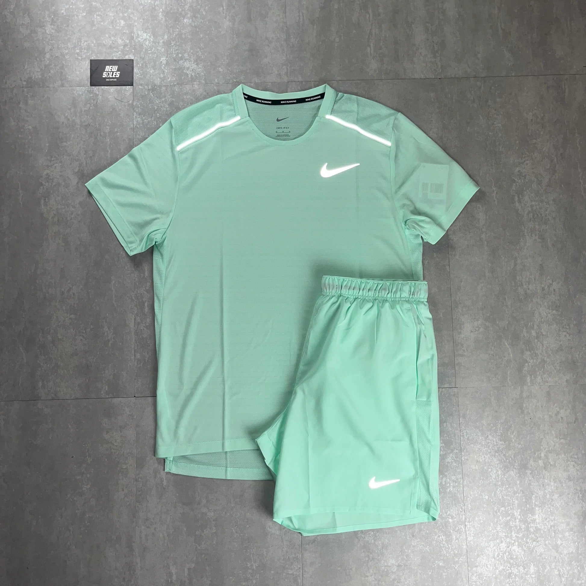 Ensemble Nike running Rose/Turquoise